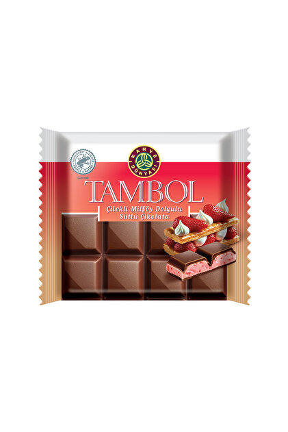 Tambol Çilekli Milföy Dolgulu 100 gr