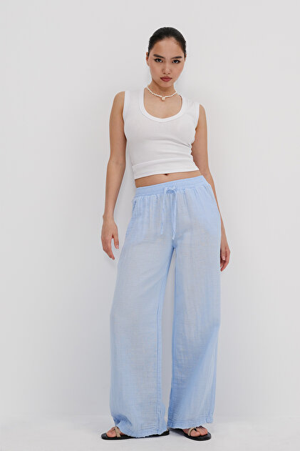 Addax Beli Lastikli Wide Leg Pantolon PN13473-J8 - Fiyatı, Yorumları