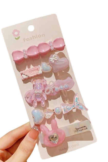 5-Piece Trend Mixed Figure Clip Buckle Set