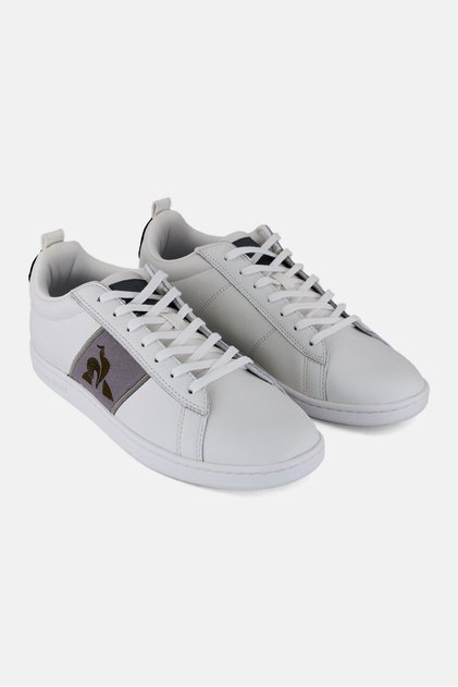Men Court Classic Twill Lace Up Casual Shoes, White