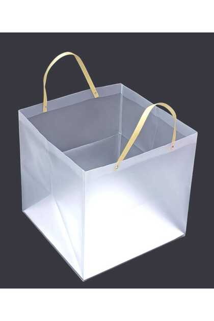 Semi-transparent hard plastic bags 12pcs Size 35CM ×35CM ×35CM