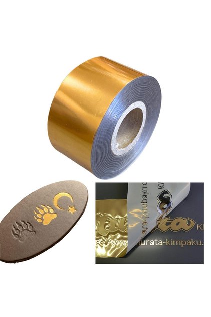 Klişe Baskı Yaldızı, 3 cm x 120 mt Şerit Yaldız Baskı