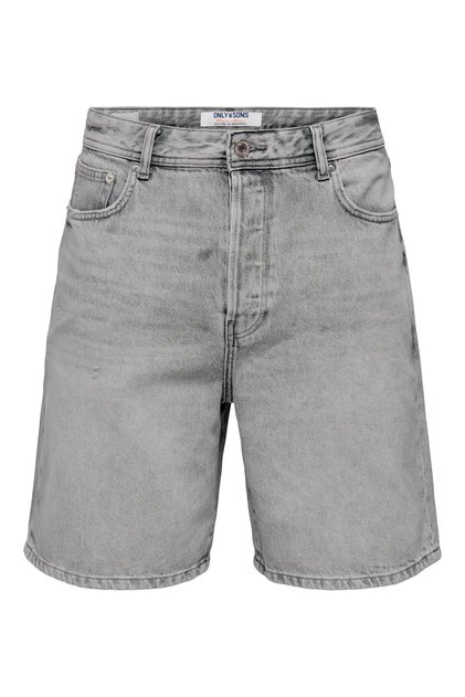 Мъжки дънкови шорти Onsfade Relaxed Fit 22033157 Сив