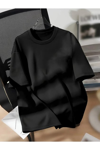 Oversize Oversize Oversize Cotton Crew Neck T-Shirt