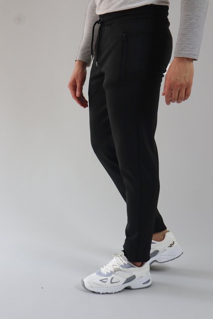 Unisex Back Pocket Zippered Slimfit Scuba Sweatpants