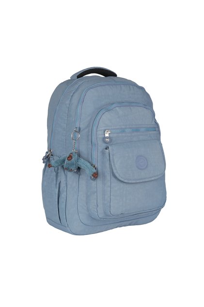 Crinkle Waterproof Lined Fabric School Backpack Turquoise 1620