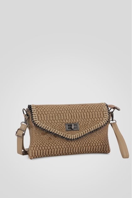 Salvador Snake Leather Women's Shoulder Bag with Hand Strap