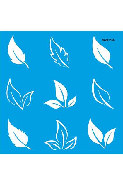 Leaves - Stencil Painting Template