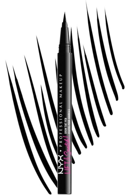 NYX Professional Make Lift Brow Pencil, Black 10, 14 g
