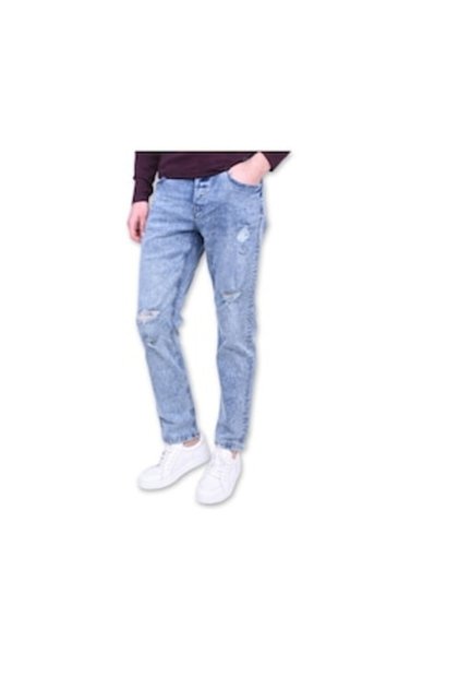 Blugi bărbătești Only & Sons, croială slim, denim albastru, mărimea 40