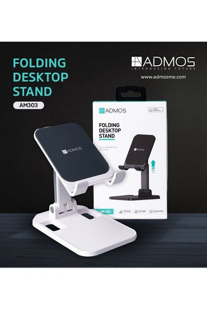 ADMOS Foldable Desktop Stand for Mobile Phones and Tablets - Model AM-303