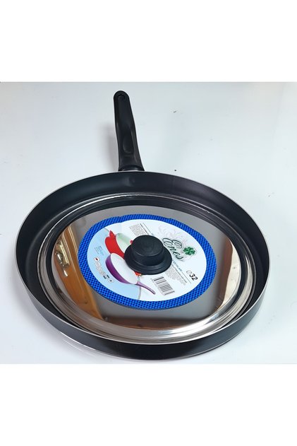 Fish Pan Teflon Lid Pan 32 Cm