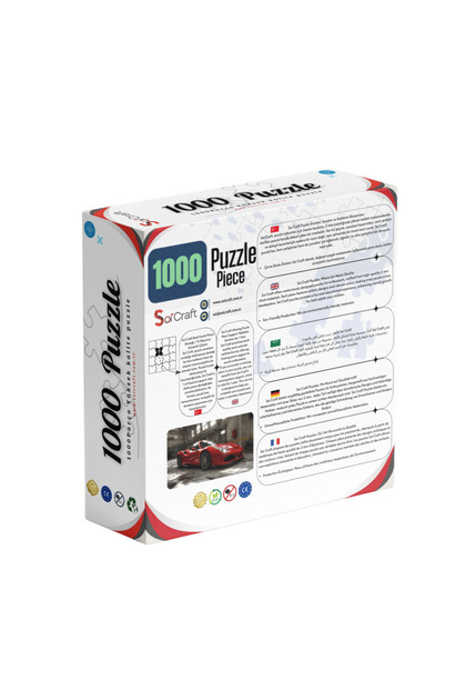 Soi Craft 1000 Parça Puzzle Kırmızı Ferrari - Fiyatı, Yorumları