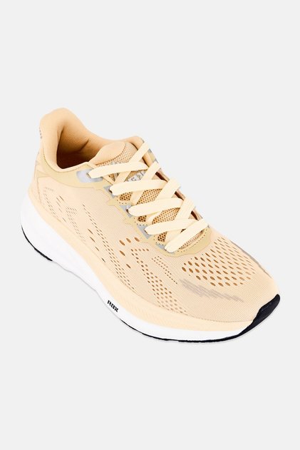Men Lace Up Running Shoes, Beige