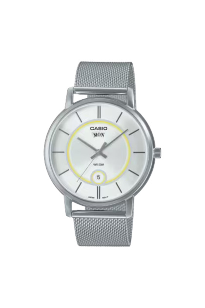 CASIO Men's Analog White Dial Watch - MTP-B120M-7AVDF