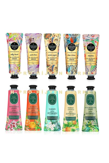Eyüp Sabri̇ Tuncer Legendary Hand and Body Creams 50 ml 10 Pieces