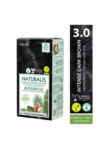 Naturalis Permanent Hair Color – Vegan, Ammonia-Free, Long-Lasting, 100% Gray Coverage, Organic