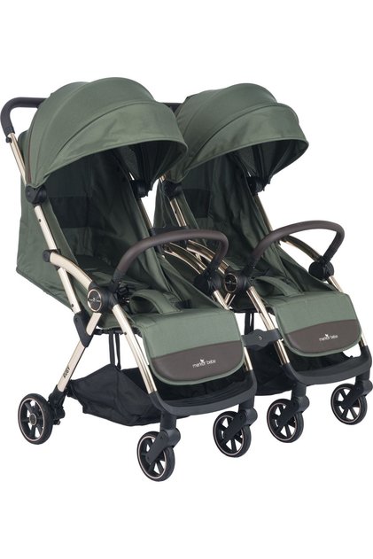 Merkür Bebe Ruby Birleşip Ayrılabilen Kabin Boy Ikiz Bebek Arabası - Yeşil