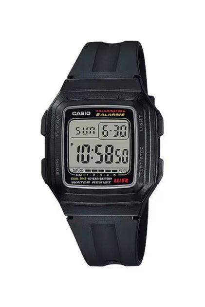CASIO Men's Digital Grey Dial Watch - F-201WA-1A