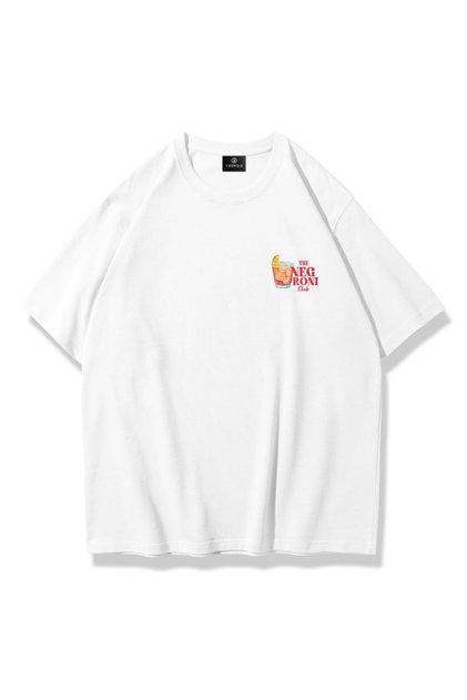 Unisex 101 the Negroni Club Chest Tshirt White