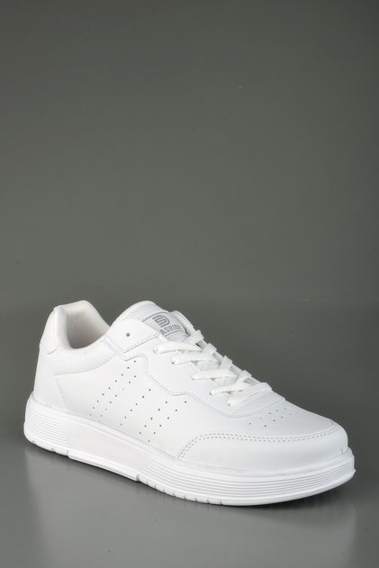 Beyaz Kadın Spor Ayakkabı Sneaker Ortopedik Faylon Taban