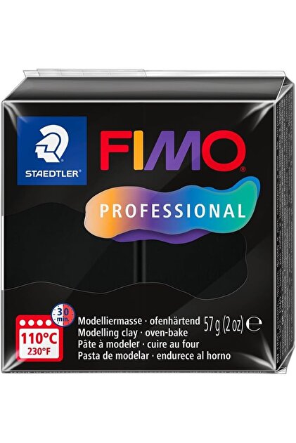 FIMO Professional Моделираща глина 57 г Черна
