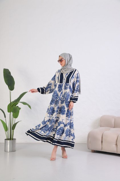 Women's Patterned Cotton Dress