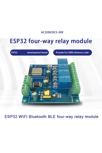 ESP32 Relay Development Board AC / DC Power Supply WiFi Bluetooth BLE 4 Channel Relay ESP32 Module