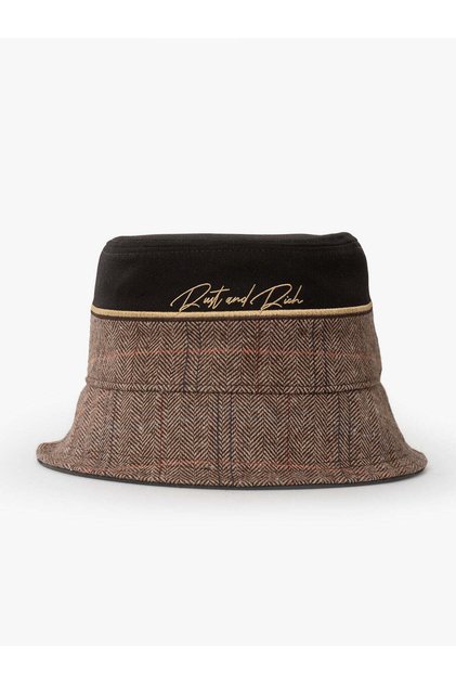 Kadın Erkek Kahverengi Bucket Şapka Royalty