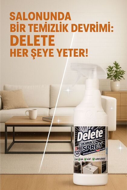 Delete Çok Amaçlı Yağ Kir Leke Çözücü Genel Temizleyici 5 Litre