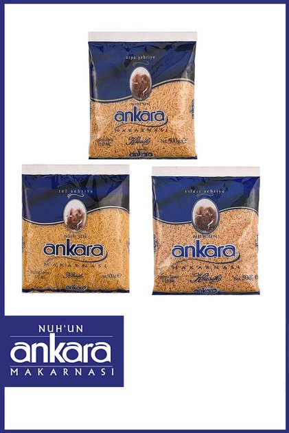Şehriye Sepeti 500 gr x 3 Adet (Tel Şehriye, Arpa Şehriye, Yıldız Şehriye)