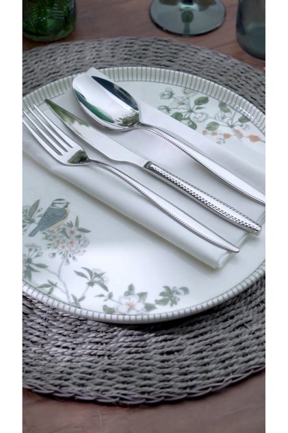 Safir 24-Piece Fork Spoon Knife Set 18/10