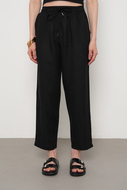 Women's 100% Fine Linen Regular Fit Pants