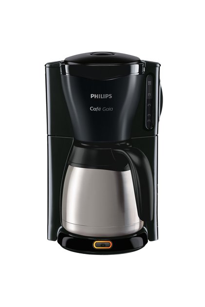 Cafetiera Philips Gaia HD7544/20, 1000 W, 1.2 l, vas termorezistent din otel inoxidabil, negru