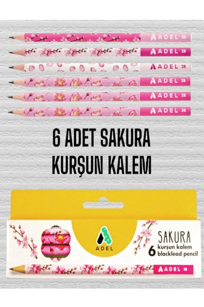 6 PCS SAKURA LEAD PENCIL