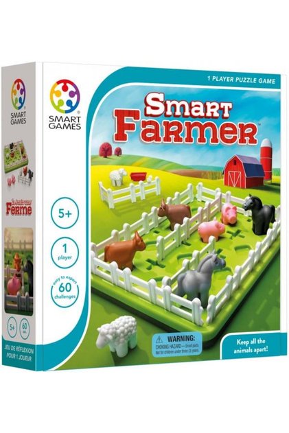 Smart Games - Fermierul Deștept, joc de logică cu 60 de provocări, 4+ ani