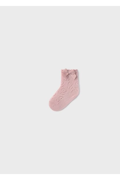 Baby Girl Openwork Socks Pink 9865