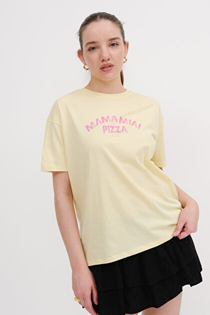 小物 dadadada Addax Kısa Kollu Baskılı T-shirt P10451 - Fiyatı, Yorumları