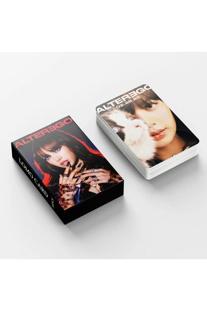 Kpop Dünyasi BLACKPINK Lisa '' Alter Ego '' Çift Yön Baskılı Lomo