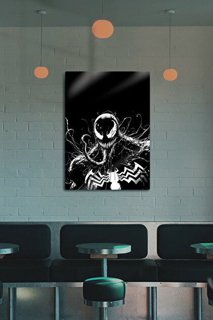 DekorHane Metal Baskı - Marvel Venom, Spider Man Örümcek Adam