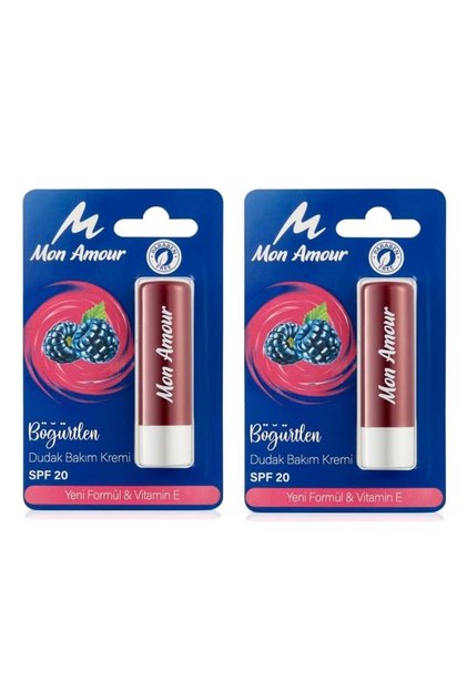 Mon Amour Blackberry Lip Care Cream Spf20 2 Pieces