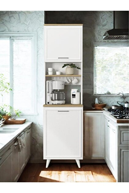 Dekorister Potter 1 Kapaklı Mutfak Dolabı Kahve Köşesi Çok Amaçlı