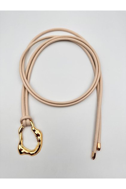 Tie-Up Gold Buckle Rope Belt Women's Belt Dress Belt Shirt Belt