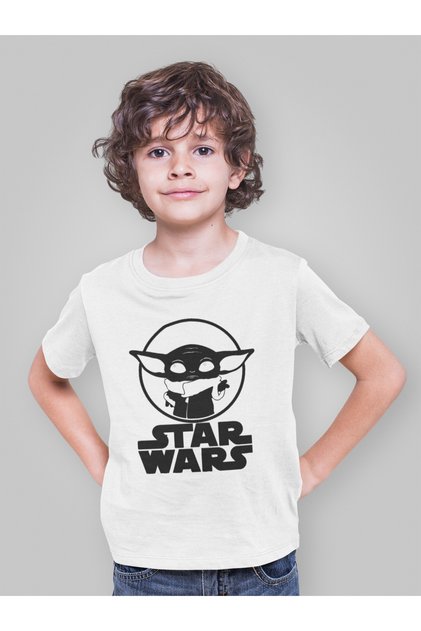 Star Wars Star Wars Printed Unisex Cartoon Children's T-Shirt (Age 1-12)
