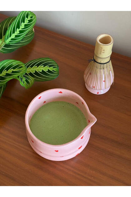 Senzo Matcha Kalpli Matcha Kasesi Chawan & Whisk Tutucu Seti