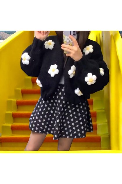hand-knitted cardigan