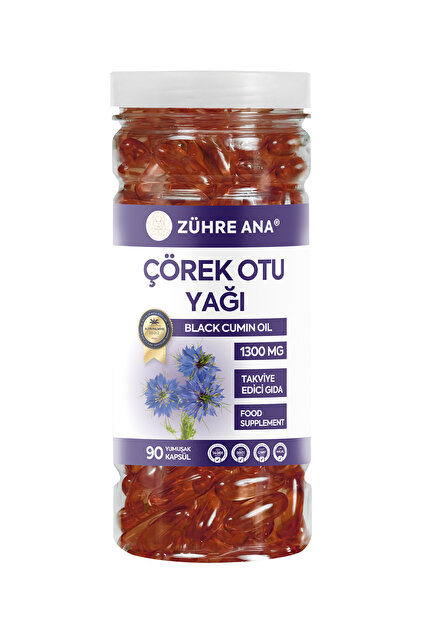 Zühre Ana Çörek Otu Yağı Softjel 90 Kapsül 1300 Mg - Fiyatı, Yorumları