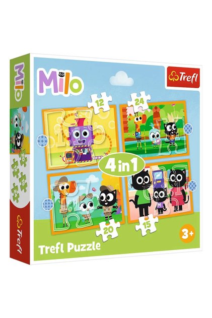 ПЪЗЕЛ 4IN1 PLANETA MILO INTALNIRE CU MILO SI PRIETENII