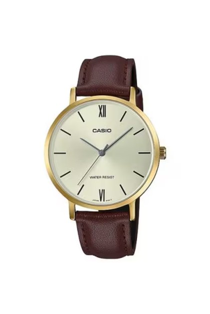 CASIO Women's Analog Gold Dial Watch - LTP-VT01GL-9BUDF