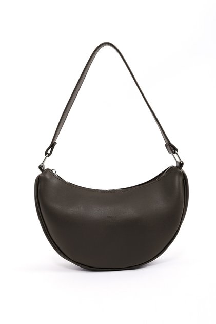 Brown Color Shk26 Single Compartment Faux Leather Hand and Shoulder Bag